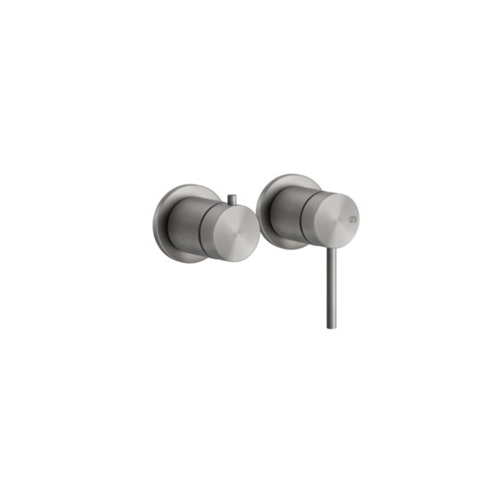 Настінний змішувач для душу Gessi Gessi316, Steel Brushed (54077-239) Для ванни, Для душа Матовая сталь (шлиф)