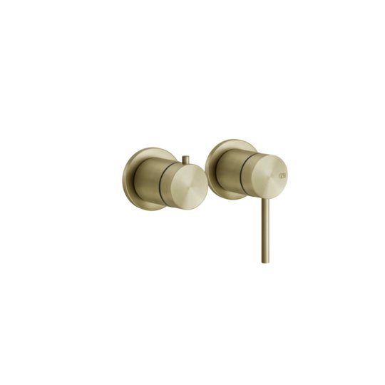 Настінний змішувач для душу Gessi Gessi316, Brass Brushed PVD (54077-727) Для ванни, Для душа Матовая латунь PVD