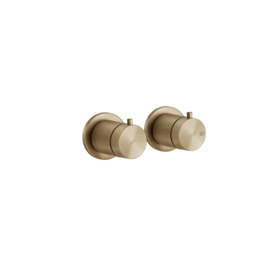 Термостатический смеситель на 1 позицию Gessi Gessi316, Warm Bronze Br. PVD (54232-726) Для ванны, Для душа Матовая бронза PVD