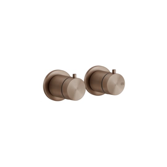 Термостатический смеситель на 3 позиции Gessi Gessi316, Copper Brushed PVD (54236-708) Для ванны, Для душа Матовая медь PVD
