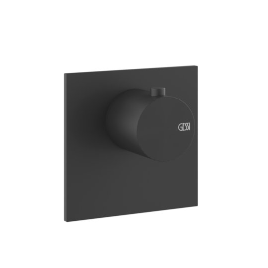 Термостатический смеситель Gessi Gessi316, Matte Black (54554-299) Для ванны, Для душа Черный матовый