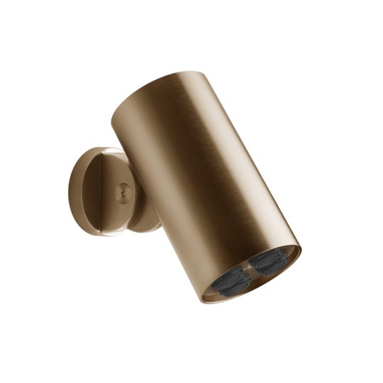Душевая лейка Ø79 мм многоструйная Gessi Gessi316 Flessa, Warm Bronze Br. PVD (57201-726) Верхние души Матовая бронза PVD