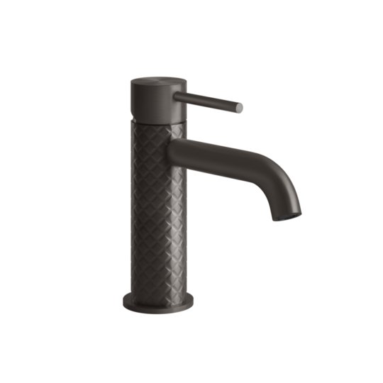 Смеситель для раковины Gessi Gessi316 Intreccio, без донного клапана, Black Metal Br. PVD (54102-707) Для раковины Черный матовый металлик PVD