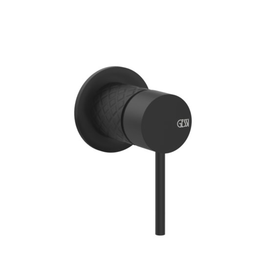 Настенный смеситель для раковины Gessi Gessi316 Intreccio, Matte Black (54119-299) Для раковины Черный матовый
