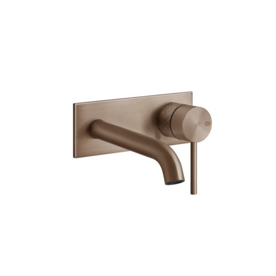 Смеситель для раковины Gessi Gessi316 Intreccio, длина излива 117 мм, Copper Brushed PVD (54188-708) Для раковины Матовая медь PVD