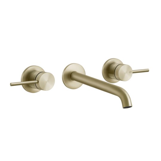 Смеситель для раковины Gessi Gessi316 Trame, длина излива 181 мм, Brass Brushed PVD (54394-727) Для раковины Матовая латунь PVD