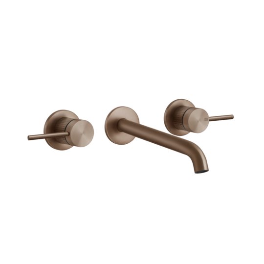 Смеситель для раковины Gessi Gessi316 Meccanica, длина излива 181 мм, Copper Brushed PVD (54294-708) Для раковины Матовая медь PVD