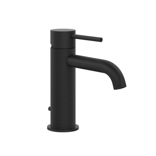 Смеситель для раковины Gessi Gessi316 Cesello, с донным клапаном, Matte Black (54401-299) Для раковины Черный матовый