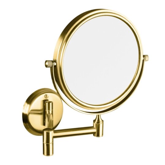 Косметическое зеркало двустороннее, ø 140 мм, Bemeta Cosmetic mirrors, золото (106101698) Косметические зеркала Bemeta