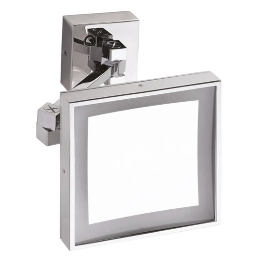 Косметическое зеркало со светодиодной подсветкой, 200х200 мм, Bemeta Cosmetic mirrors, хром (116101202) Косметические зеркала Bemeta