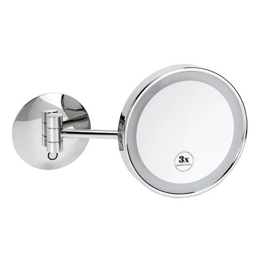 Косметическое зеркало со светодиодной подсветкой, ø 200 мм, Bemeta Cosmetic mirrors, хром (116201772) Косметические зеркала Bemeta