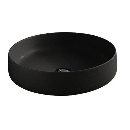 Раковина накладная 48 см Artceram Cognac, Matte black (COL002 17;00) На столешницу, На тумбу Круглые
