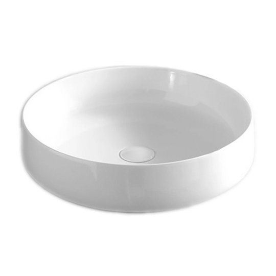 Раковина накладная 48 см Artceram Cognac, Matte white (COL002 05;00) На столешницу, На тумбу Круглые