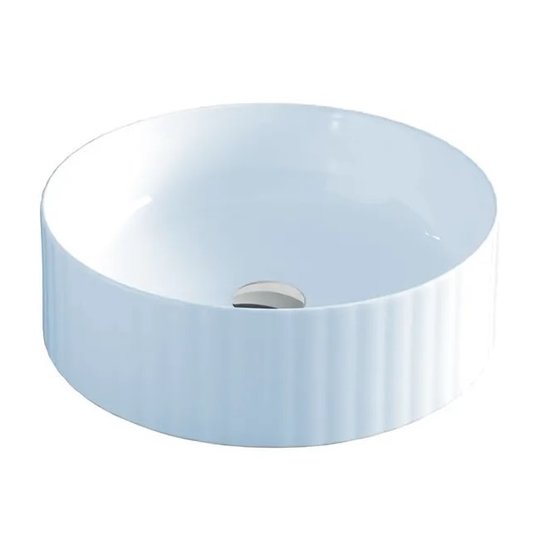 Раковина накладная Ø44 см ArtCeram Millerighe, Pale blue (OSL010 65;00) На столешницу, На тумбу Круглые