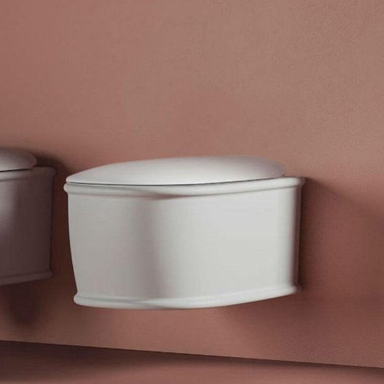 Подвесной безободковый унитаз Artceram Atelier, Matte white (ATV001 05;00) Подвесные 
