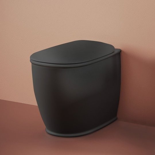 Підлоговий унітаз безободковий Artceram Atelier, Matte black (ATV002 17;00) Підлогові 