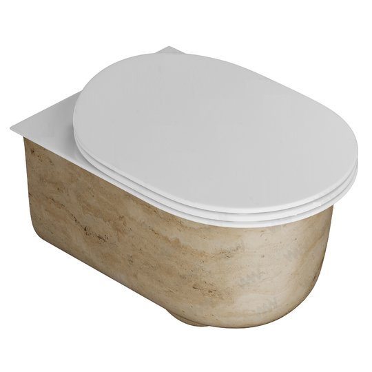 Подвесной безободковый унитаз Artceram Chic, Travertine (CHV001 45;00) Подвесные 