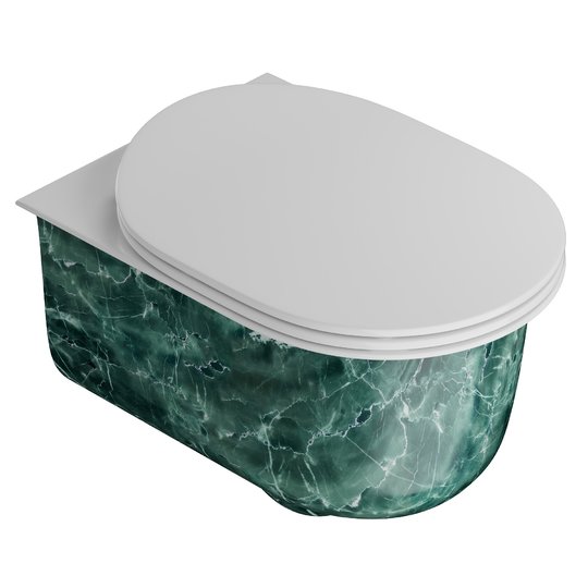 Подвесной безободковый унитаз Artceram Chic, Green issogne (CHV001 50;00) Подвесные 