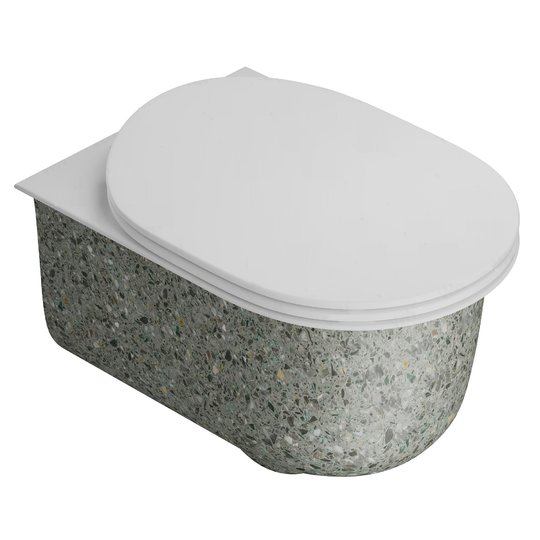 Подвесной безободковый унитаз Artceram Chic, Dark Terrazo (CHV001 88;00) Подвесные 