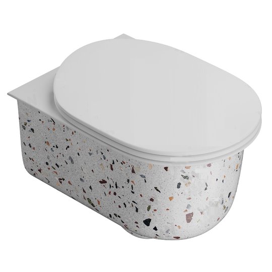 Подвесной безободковый унитаз Artceram Chic, Light Terrazo (CHV001 89;00) Подвесные 