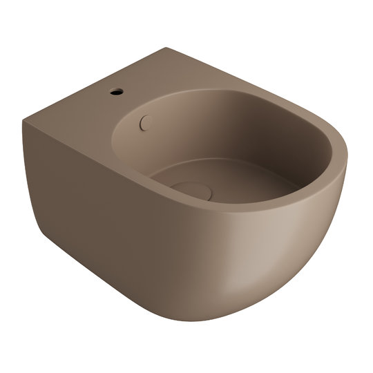 Подвесное биде Artceram File 2.0 Saniglaze, Brown Matera (FLB003 41;00) Подвесные Серо-коричневый, Серо-коричневый матовый