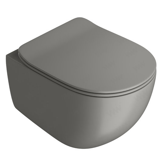 Подвесной безободковый унитаз ArtCeram File 2.0, Gravel (FLV004 60;00) Подвесные 