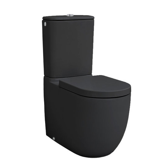 Чаша унитаза-компакта ArtCeram File 2.0, Matte black (FLV003 17;00) Напольные Без бачка (отдельно)