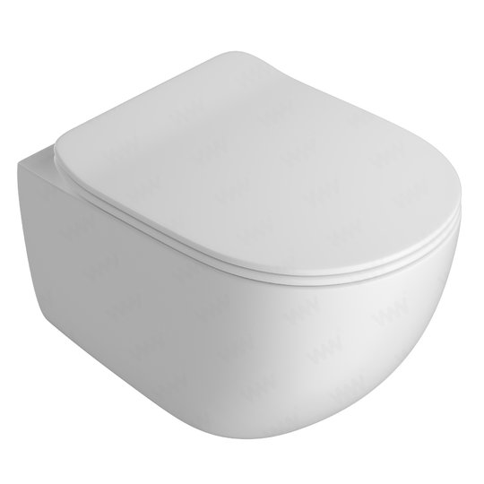 Подвесной безободковый унитаз ArtCeram File 2.0 The.Reel, Matte white (FLV006 05;00) Подвесные 