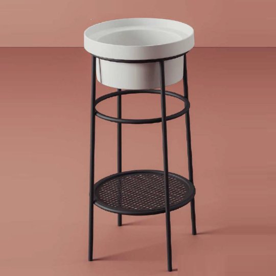 Напольная консоль под раковину Ø40 Artceram Fuori Scala, Matte black (ACA054 17) ArtCeram Консоль