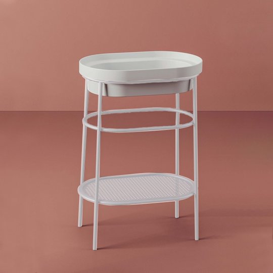 Консоль підлогова 35X48 h83 см під раковину Artceram Fuori Scala, Matte white (ACA055 05) ArtCeram Консоль
