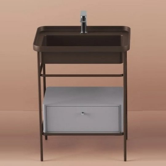Ящик для консоли ArtCeram Fuori Scala, Platinum (ACM040 52) ArtCeram Тумбы