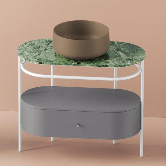 Столешница для консоли керамика ArtCeram Flair 4.0, Green issogne (TFA010 93) ArtCeram Столешницы