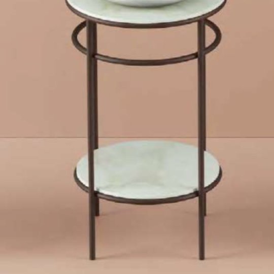 Керамическая полка для круглой консоли ArtCeram Vogue 2.0, Calacatta gold (TFA012 94) Полочки ArtCeram