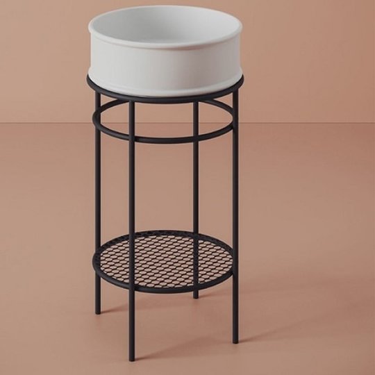 Напольная консоль под раковину Ø44хh72,5см Artceram Vogue 2.0, Matte black (ACA058 17) ArtCeram Консоль