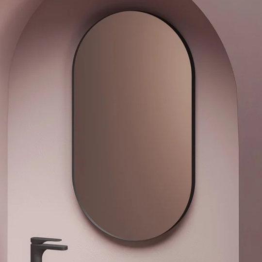 Зеркало для ванной комнаты 50х90 см ArtCeram Look, Matte black (ACS017 17) ArtCeram Зеркала