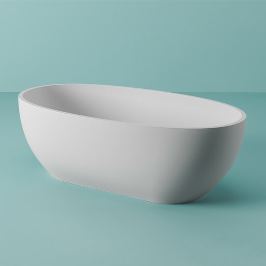 Ванна окрема 170×70 h50 см, штучний камінь LivingTec, Artceram Hoop, Matte white (ACW002 05;00) ArtCeram Овальні