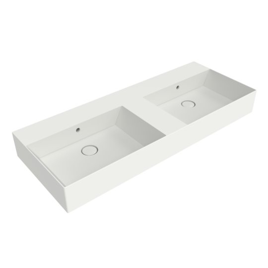 Керамическая раковина 120х47 см Flaminia App Applight 120, Milky White (AP120LLAT) На столешницу, На тумбу, Подвесные Прямоугольные