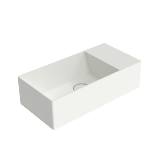 Керамическая раковина 50х25 см Flaminia App AppLight 5025, Milky White (AP5025LAT) На столешницу, На тумбу, Подвесные Прямоугольные