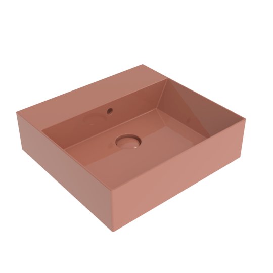 Керамическая раковина 50х47 см Flaminia App AppLight 5047, Terracotta (AP5047TC) На столешницу, На тумбу, Подвесные Прямоугольные