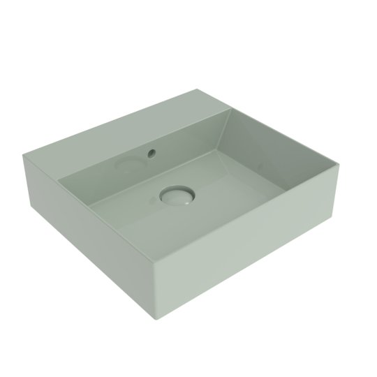 Керамическая раковина 50х47 см Flaminia App AppLight 5047, Verde Giada (AP5047VG) На столешницу, На тумбу, Подвесные Прямоугольные