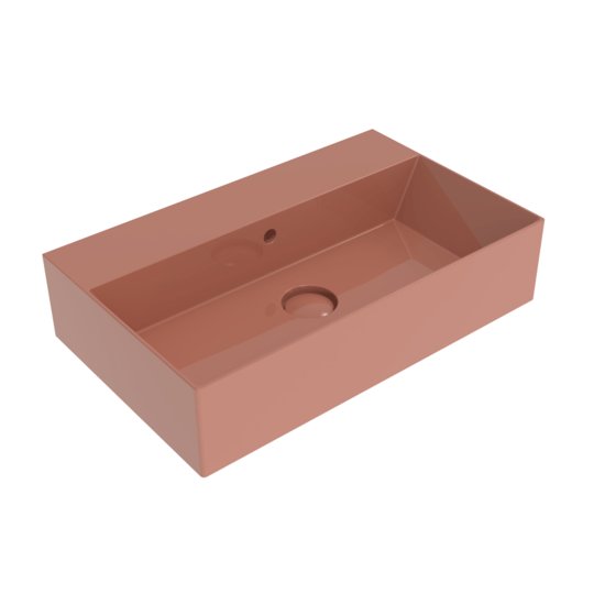 Керамическая раковина 60х37 см Flaminia App AppLight 6037, Terracotta (AP6037TC) Накладной, Подвесные Прямоугольные