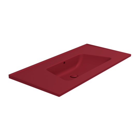 Керамічна раковина 107х51,5 см Flaminia Bloom 105, Rosso Rubens (BM105LRRU) На консоль, На стільницю, На тумбу 