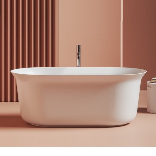 Ванна окрема 140×70 h52 см, штучний камінь LivingTec, Artceram Petite, Matte white (ACW005 05;00) ArtCeram Овальні