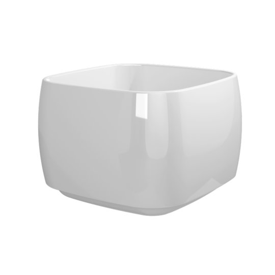 Накладная керамическая раковина 40х40 см Flaminia Flag, White (FG40H28) Накладной Квадратные