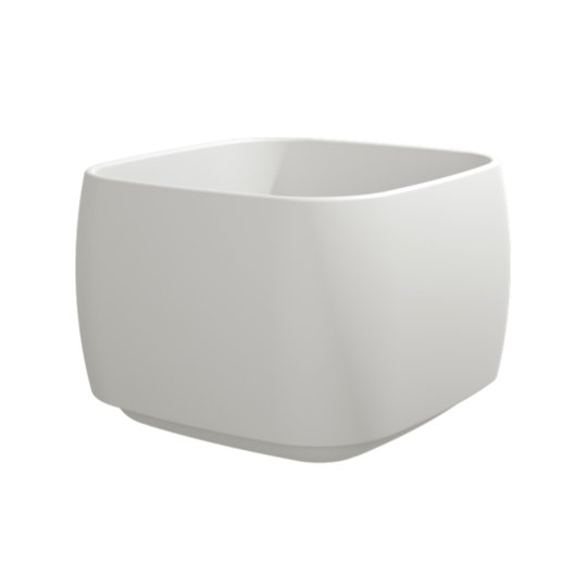 Накладная керамическая раковина 40х40 см Flaminia Flag, Milky White (FG40H28LAT) Накладной Квадратные