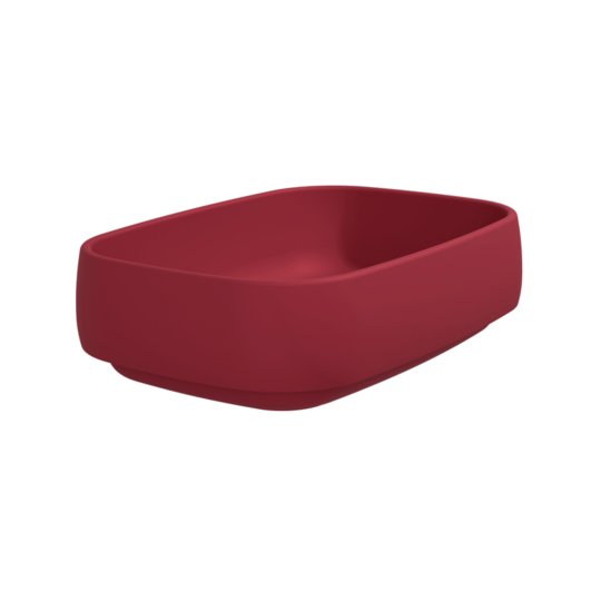 Керамическая раковина 50х36 см Flaminia Flag 50, Rosso Rubens (FG50ARRU) На столешницу, На тумбу Овальные