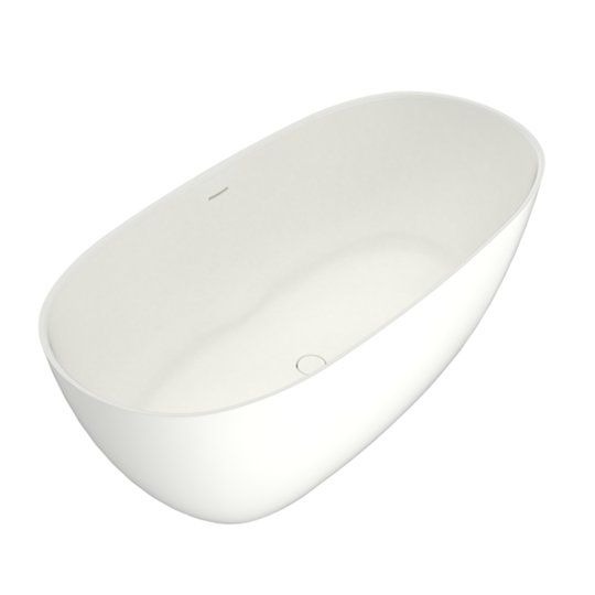 Ванна отдельностоящая 145x70xH61,5 см, искусственный камень, Flaminia App Tub, Milky White (AP145VLAT) Flaminia Овальные
