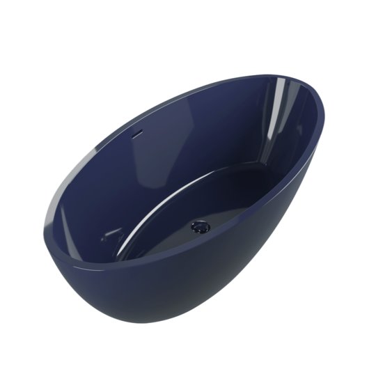 Ванна отдельностоящая 150x73xH52,5 см, искусственный камень Flaminia App, Marine Blue (AP150VBU) Flaminia Овальные