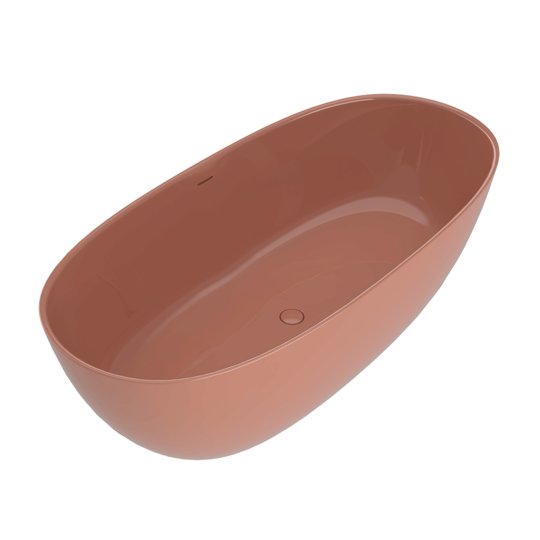 Ванна отдельностоящая 170x80xH55 см, искусственный камень, Flaminia App Tub, Terracotta (AP170VTC) Flaminia Овальные