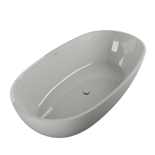 Ванна отдельностоящая 176x91xH52,5 см, искусственный камень, Flaminia App, Grey (AP176VGR) Flaminia Овальные